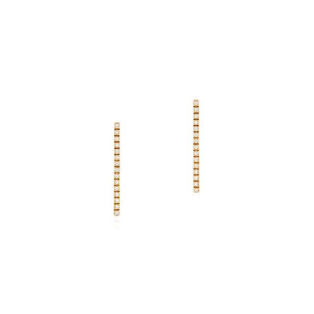 Kolczyki złote z brylantami