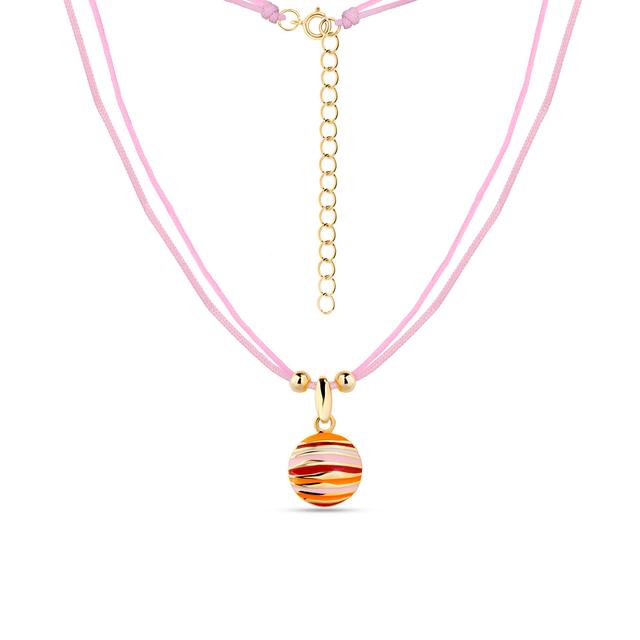 Naszyjnik srebrny z motywem planety