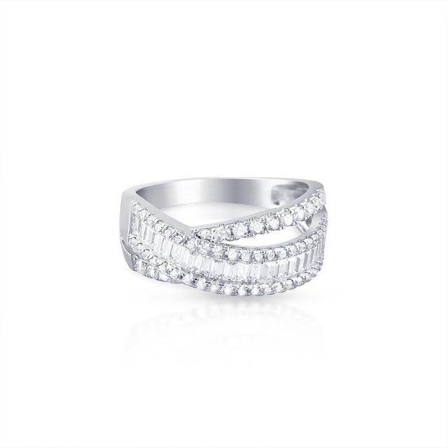 Pierścionek srebrny z cyrkoniami