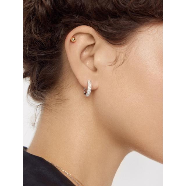 Kolczyki srebrne pozłacane kulki