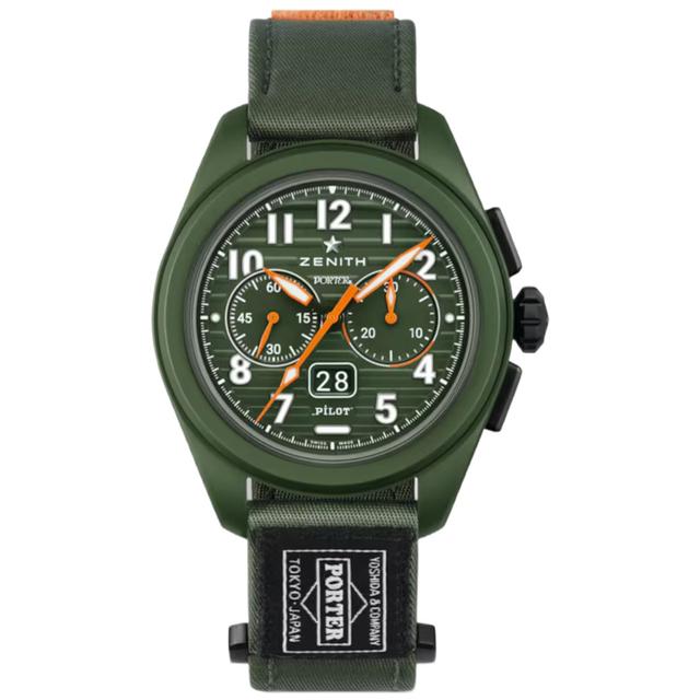 ZEGAREK ZENITH PILOT BIG DATE FLYBACK PORTER