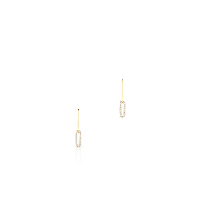 Kolczyki złote z cyrkoniami