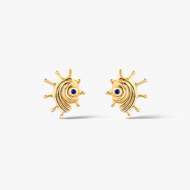 Kolczyki srebrne pozłacane