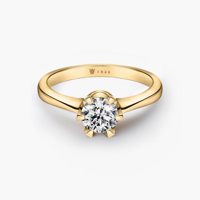 Pierścionek zaręczynowy złoty Jedyny