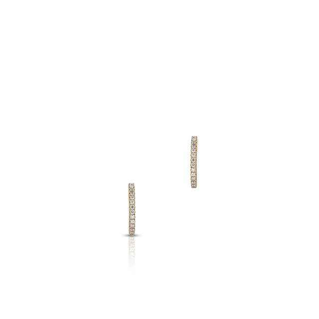 Kolczyki złote półkoła W.KRUK