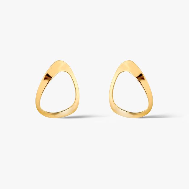 Kolczyki srebrne pozłacane