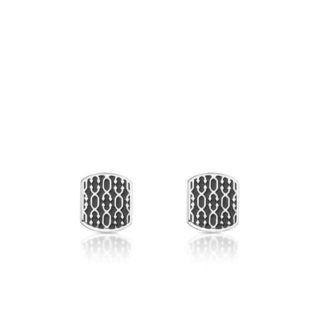 Spinki do koszuli srebrne Longplay