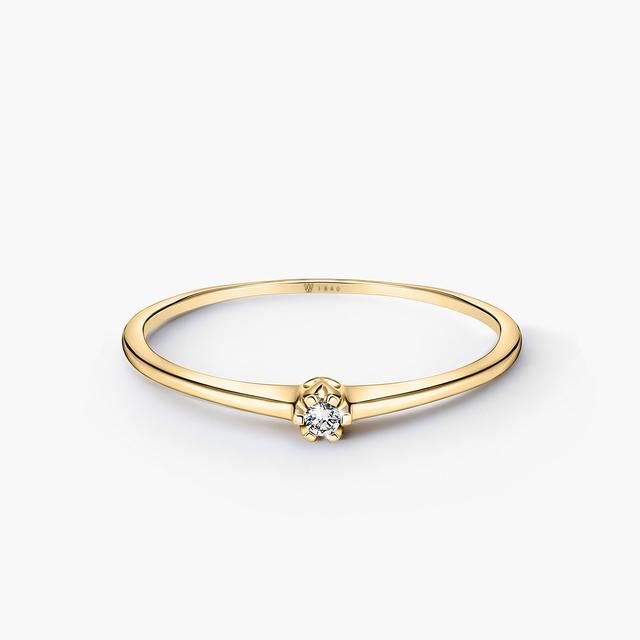 Pierścionek zaręczynowy złoty Jedyny