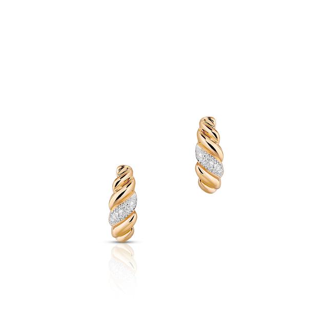 Kolczyki złote z diamentami