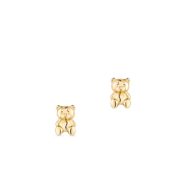 Kolczyki złote misie