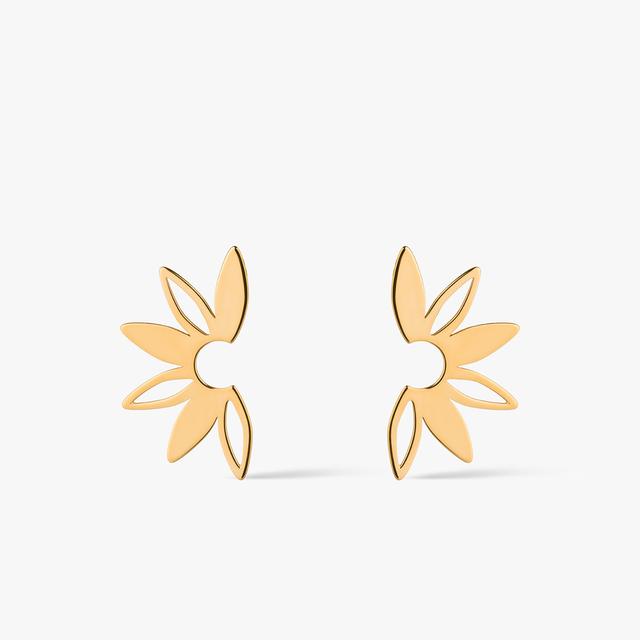 Kolczyki srebrne pozłacane