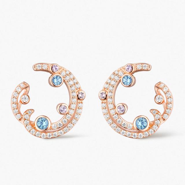 Kolczyki srebrne Balerina