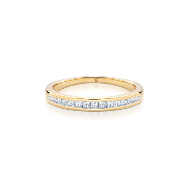 Pierścionek złoty z diamentami