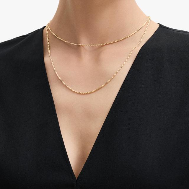 Łańcuszek złoty kordel