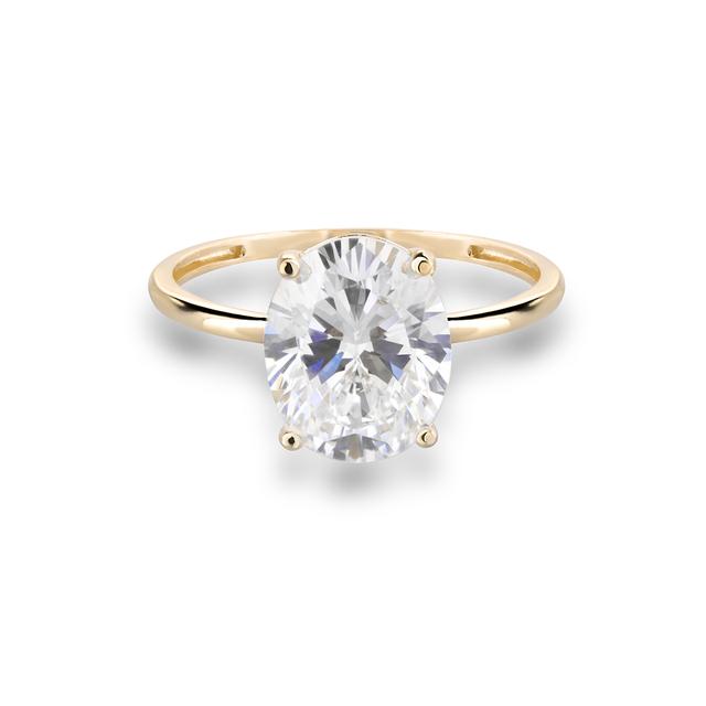 Pierścionek złoty z cyrkonią