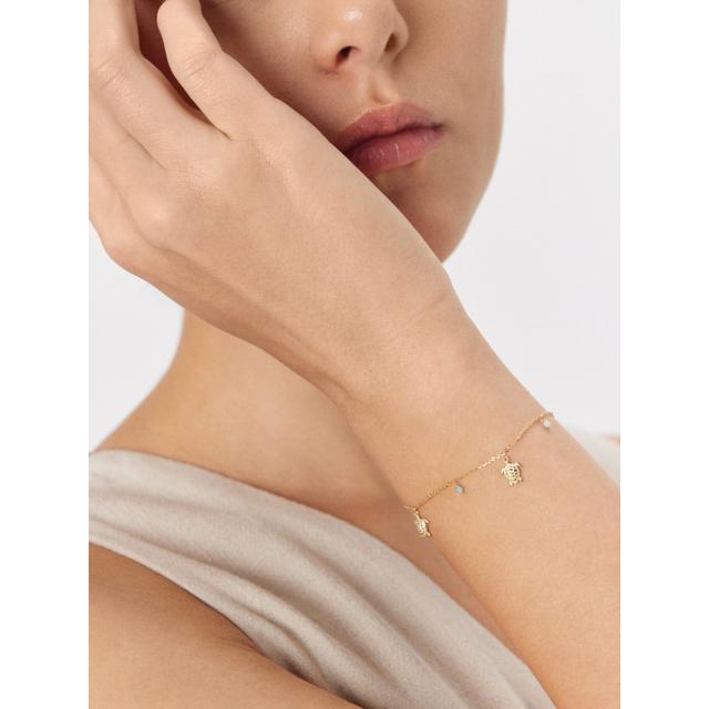 Bransoleta złota z żółwiami Santorini