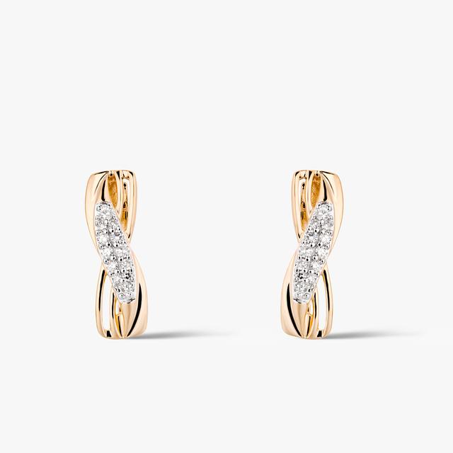 Kolczyki złote z diamentami