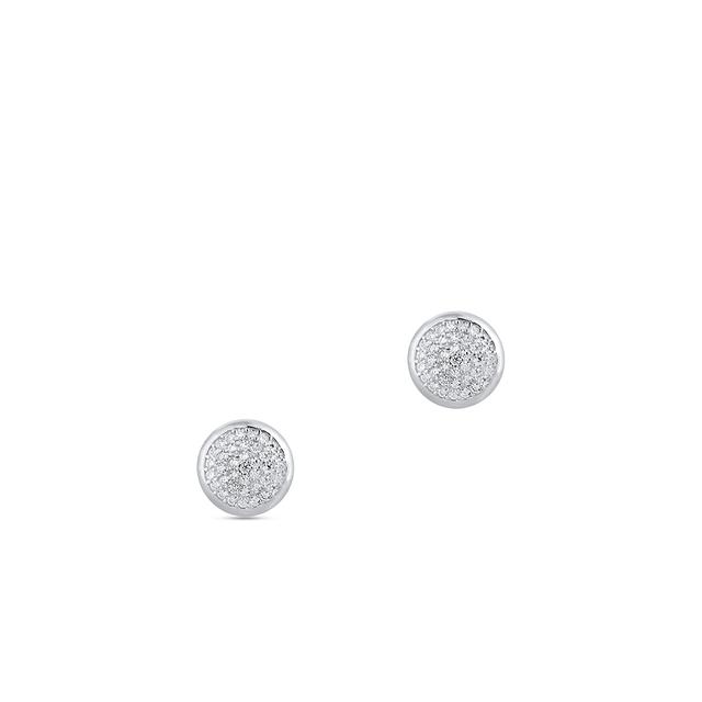 Kolczyki srebrne z cyrkoniami