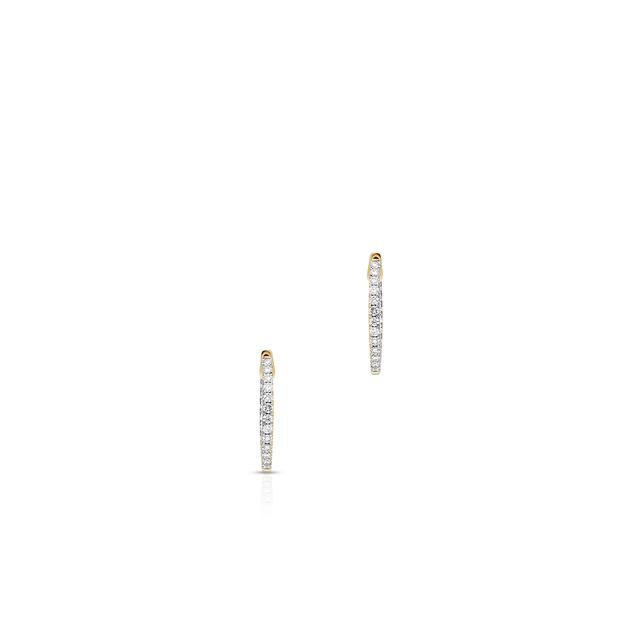 Kolczyki złote bicolor z brylantami