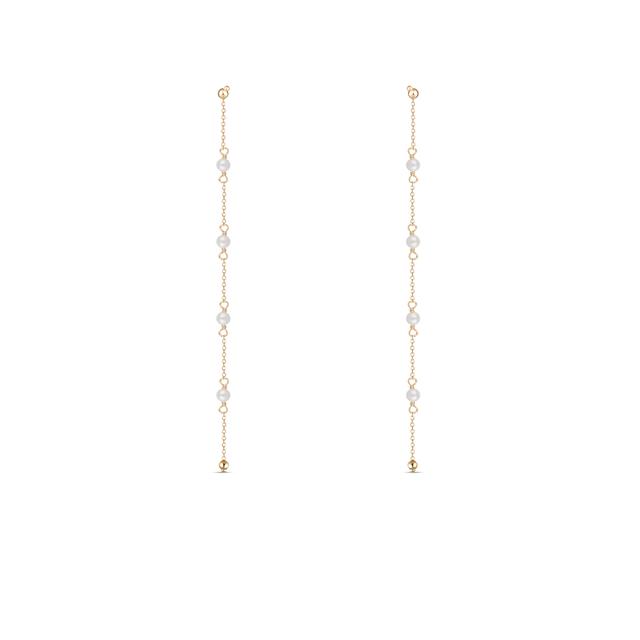 Kolczyki złote z perłami