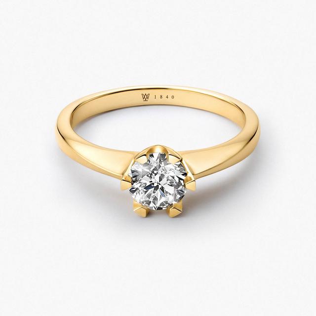 Pierścionek złoty zaręczynowy Jedyny