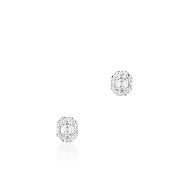 Kolczyki białe złoto z diamentami