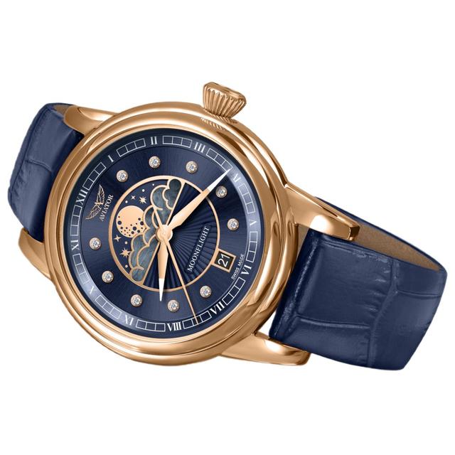 ZEGAREK AVIATOR DOUGLAS MOONFLIGHT DIAMOND EDITION