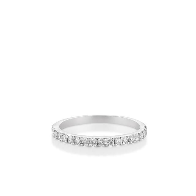 Pierścionek białe złoto z brylantami