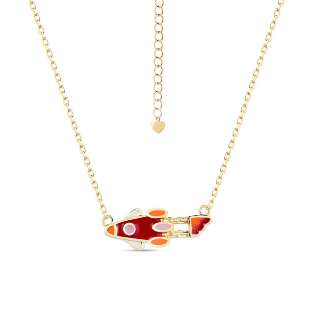 Naszyjnik srebrny z motywem rakiety