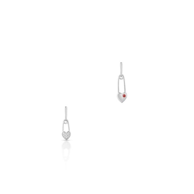 Kolczyki srebrne asymetryczne