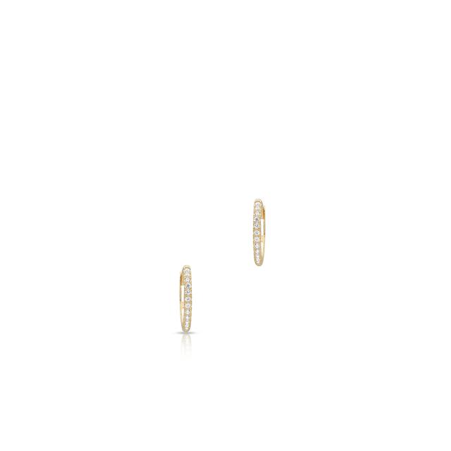 Kolczyki złote z cyrkoniami