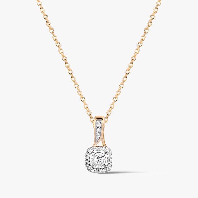 Wisiorek złoty z diamentami