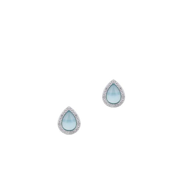 Kolczyki srebrne z cyrkoniami