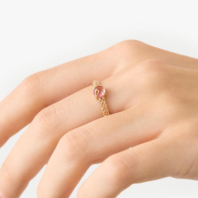 Pierścionek złoty KOI