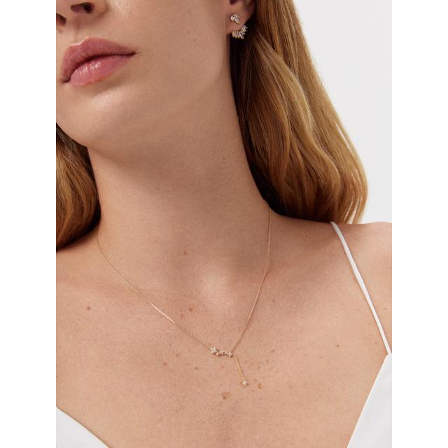 Naszyjnik złoty z cyrkoniami  Ceremonials