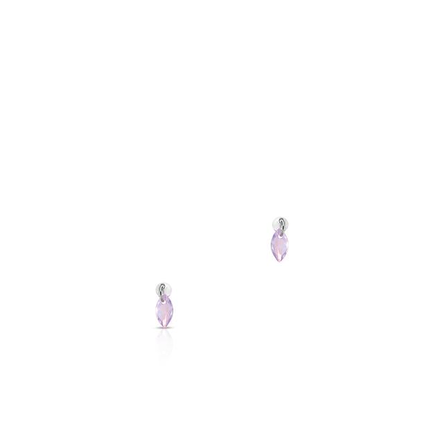 Kolczyki srebrne z fioletowymi cyrkoniami