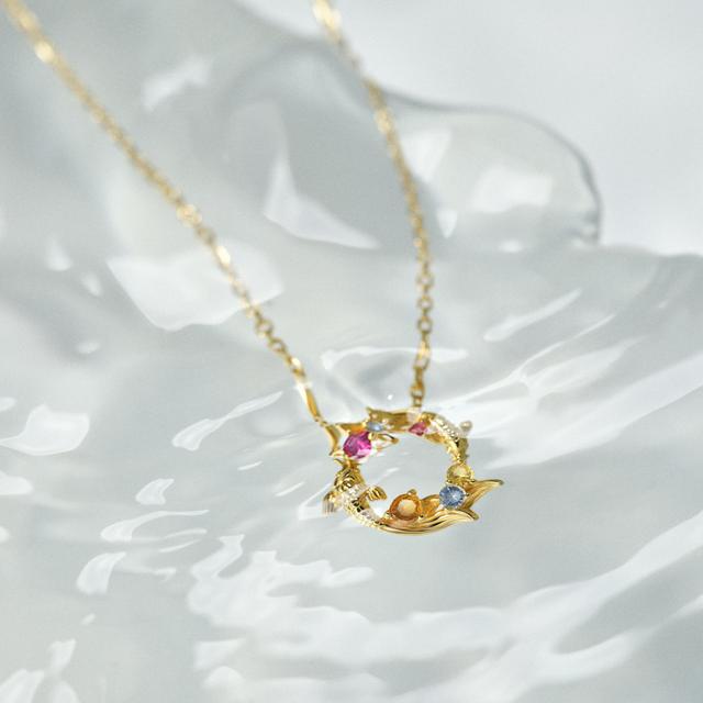 Naszyjnik srebrny KOI