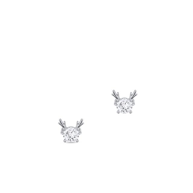 Kolczyki srebrne z cyrkonią