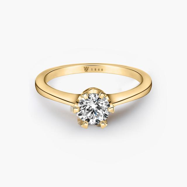 Pierścionek zaręczynowy złoty Jedyny