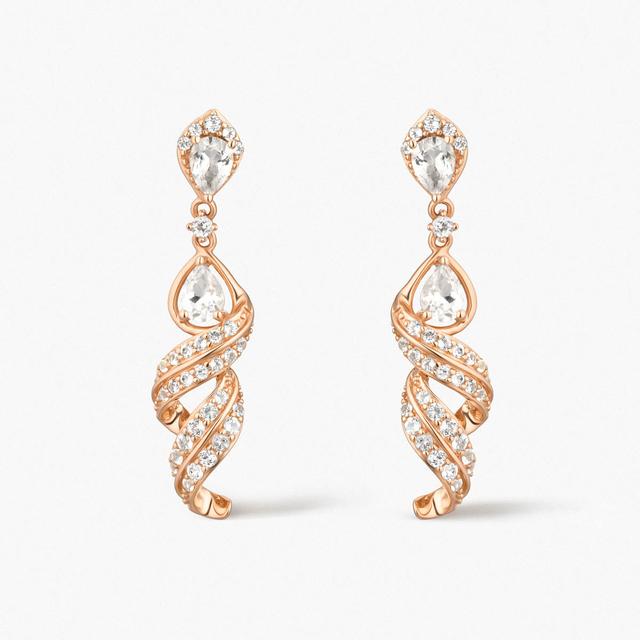 Kolczyki złote Balerina