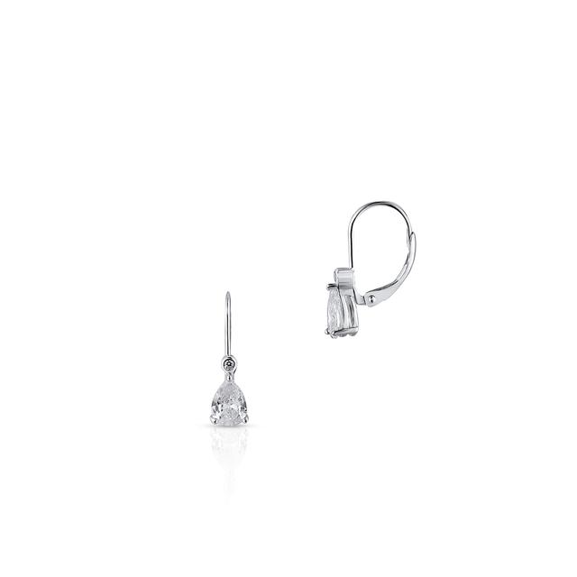 Kolczyki srebrne długie z cyrkoniami