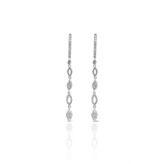 Kolczyki białe złoto z brylantami