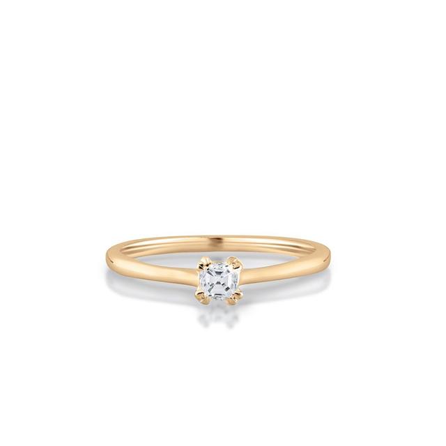 Pierścionek zaręczynowy złoty Królewski