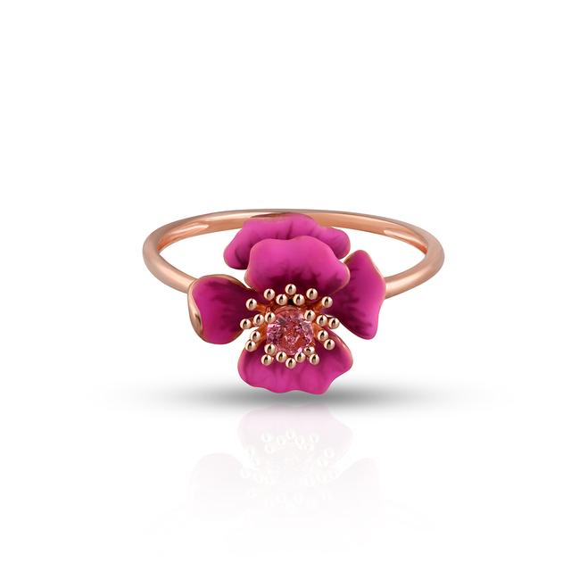 Pierścionek złoty Kwiaty Nocy