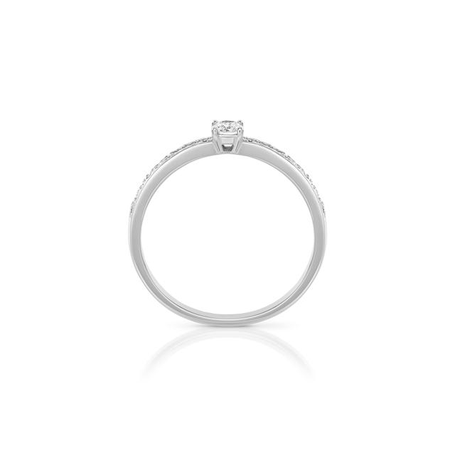 Pierścionek zaręczynowy złoty Szczęśliwy