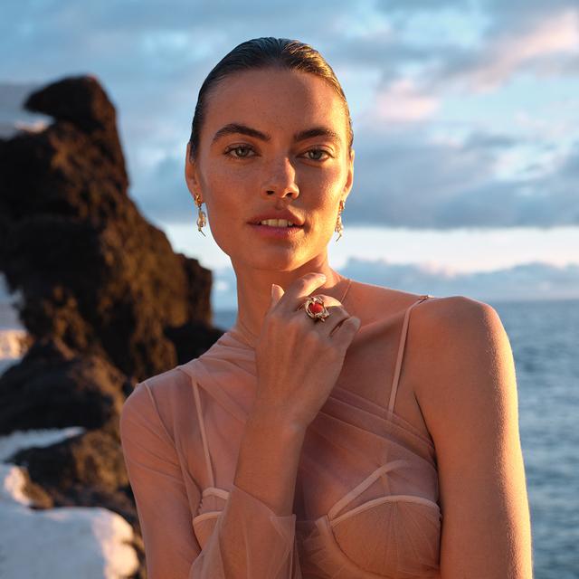 Kolczyki srebrne KOI