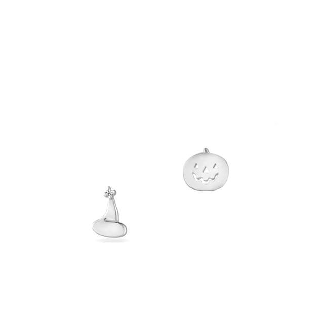 Kolczyki z dynią i kapeluszem czarownicy