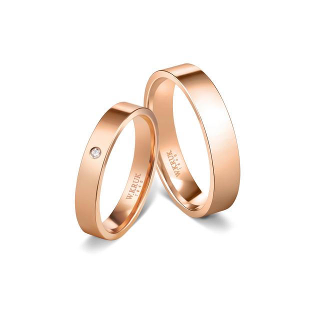 Obrączka złota AURORA damska