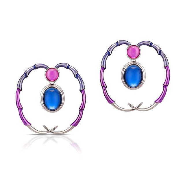 Kolczyki srebrne Imaginarium