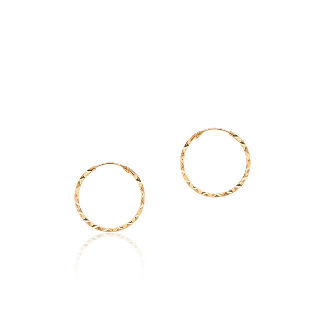 Kolczyki złote koła cienkie